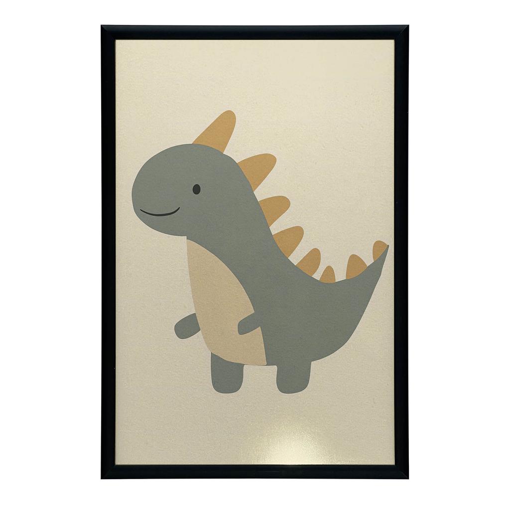 Plakat Dinozaur W Uśmiechu Plakat Dinozaur W Uśmiechu, 30X40 Cm, Bez Ramy, Płótno Premium Na Blejtramie