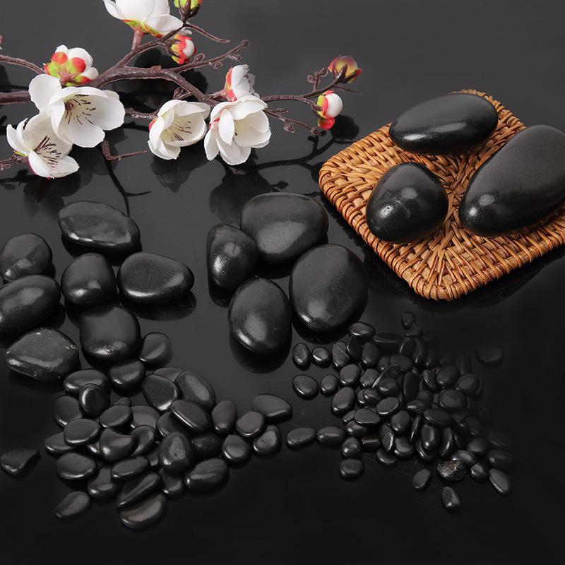 50 Catties Black Pebbles: Natural Rain Flower Stones for Courtyard and Garden Landscaping