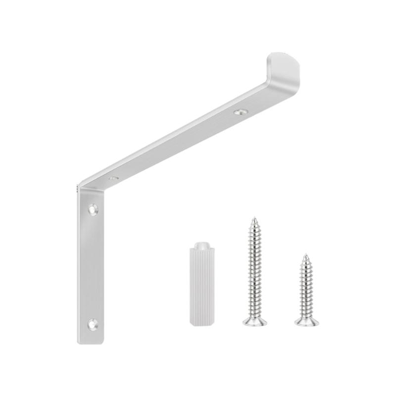 Reinforced L Shaped Wall Support Brackets Rustproof Steel Mounting Hardware for Shelves Cabinets Home Office Storage
