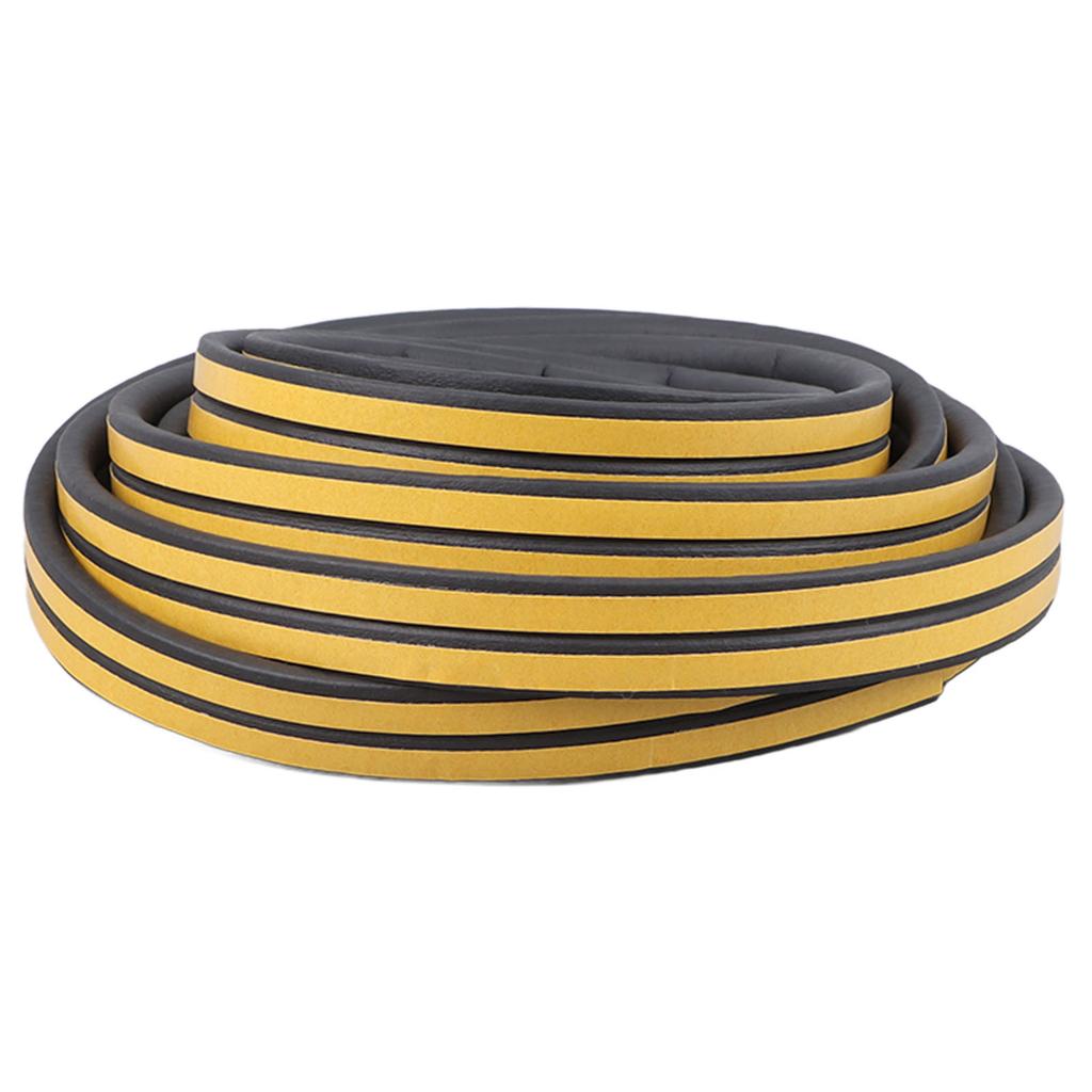 2 Roller 13m D Shape Rubber Weather Stripping Door Seal Strip Door Weatherstripping Soundproofing