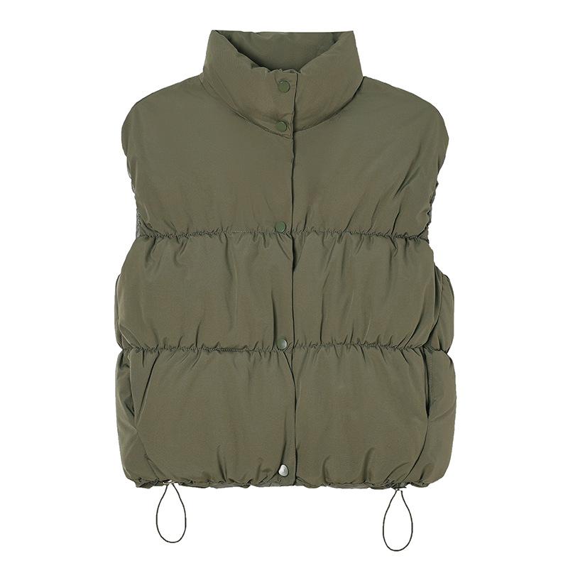 New Standing Collar Vest In Autumn and Winter Versatile Fashion Loose Fashionable Short Casual Vest Vest Jacket for Women
