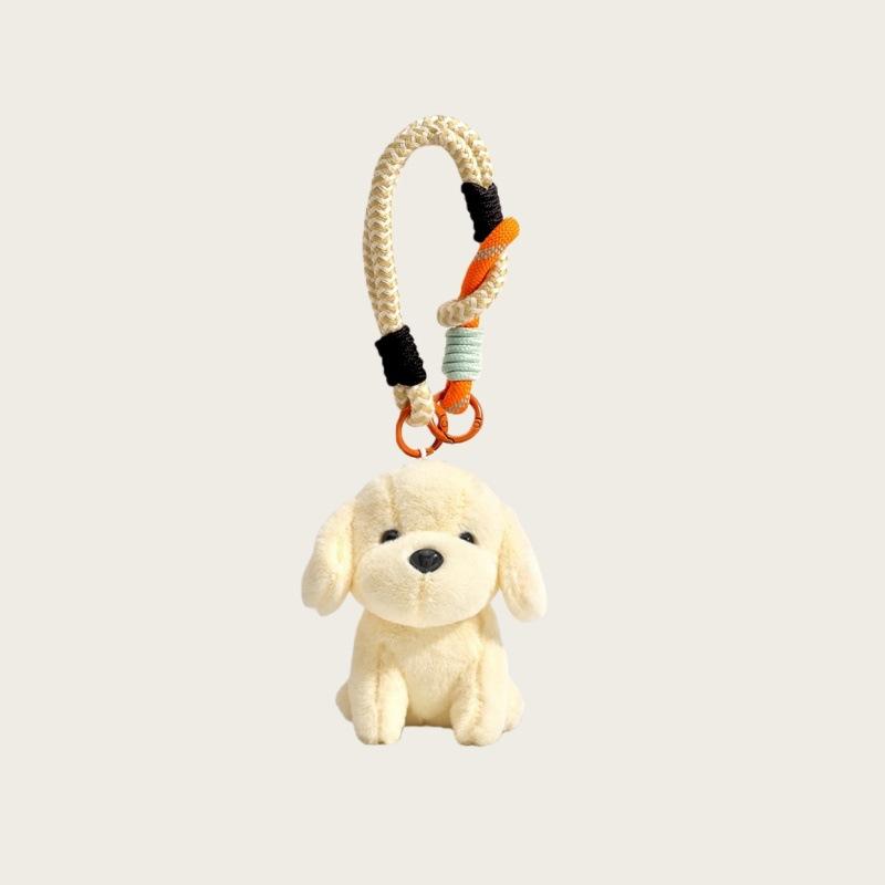 Pendant Animal Puppy Plush Toy Schnauzer Dog Doll Ragdoll Cute Car Keychain Pendant