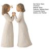 Resin Sister Figurine Tabletop Sisterhood Friendship Ornament Living Room Bedroom Decor Girls Sisterly Love Sculpture for Sister Friends Gift