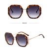 New Personalized Rice Nail Polygonal Large Frame Sunglasses Ins Fashion Women's Trend Hollow Metal Sunglasses