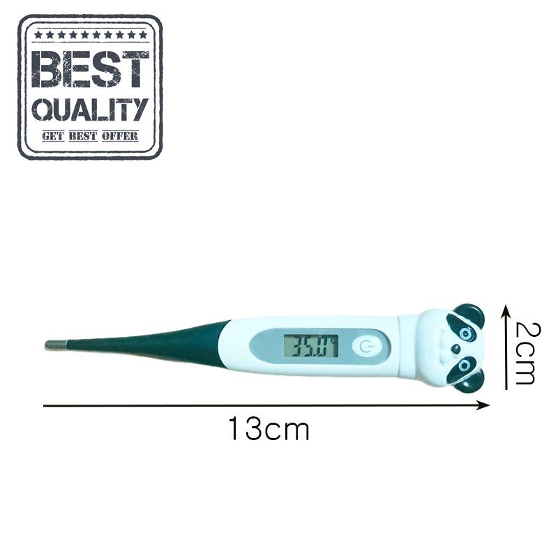 1pcs Waterproof Basal Thermometer Digital Fiebre Oral Armpit or Rectal Electronic LCD Display Soft-head Thermometer Household
