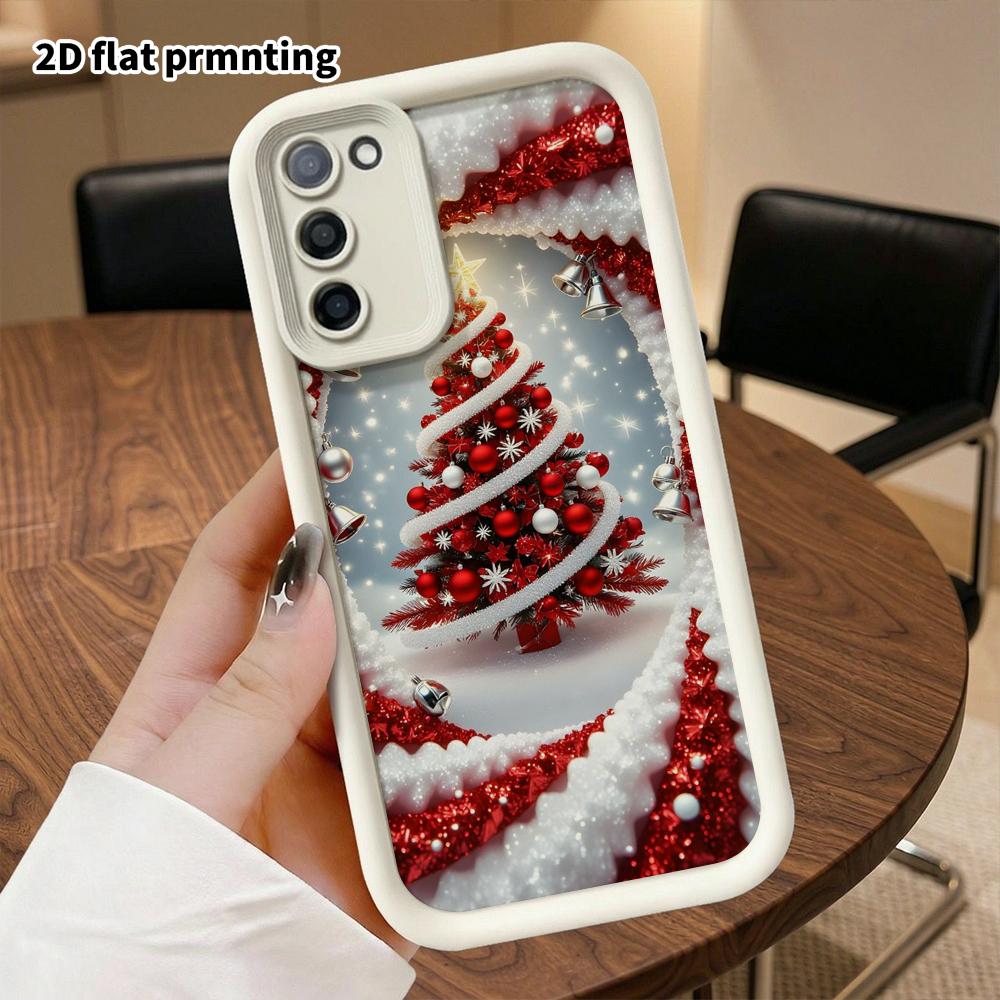 Phone Case: 2D Flat Samsung Galaxy A34 A35 M05 M06 S20 S22 S21 FE Plus 5G Gradient Protective Case, Candy Cane, Christmas and Halloween Gift