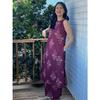 Floral Printed Sleeveless Top Kurti Palazzo Set Indian Women's Kurta Cord Set
