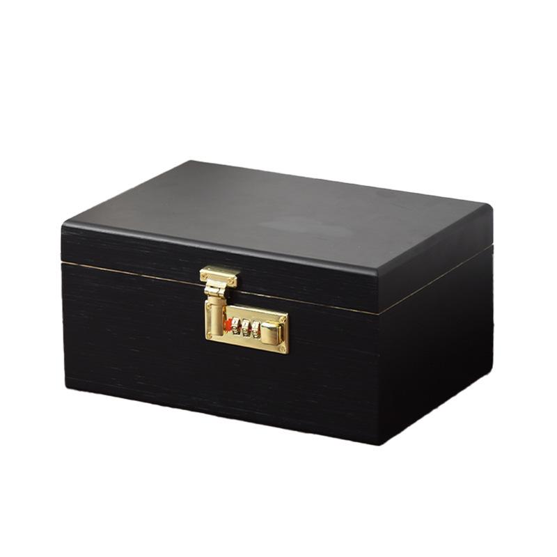 Large Bamboo Storage Box with Tray