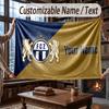 Custom Name Flannel Throw Blanket FC Zürich Pattern Warm Home Decoration