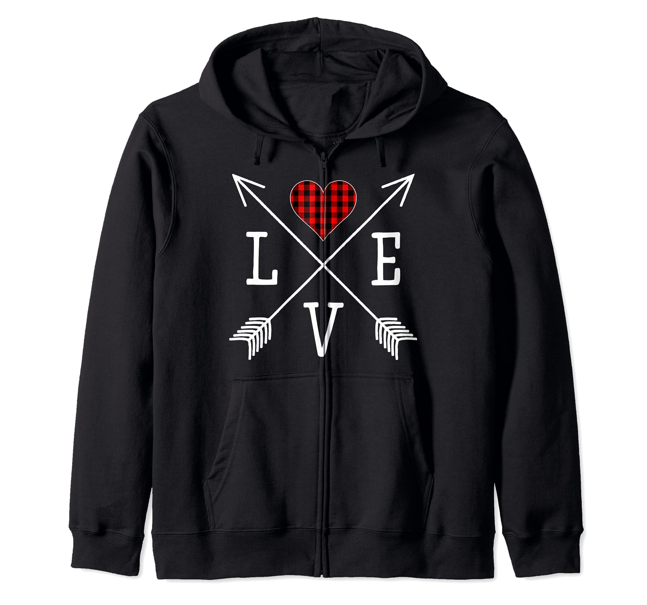 Love s Heart Valentine s Day Zip Hoodie