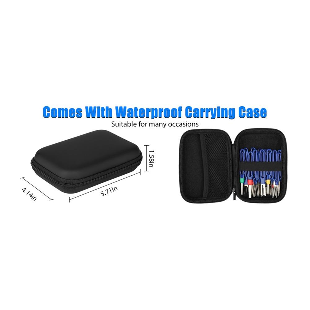 36 stk. Verktøysett for fjerning av terminaler. Fjerning av pinne for elektrisk kontakt