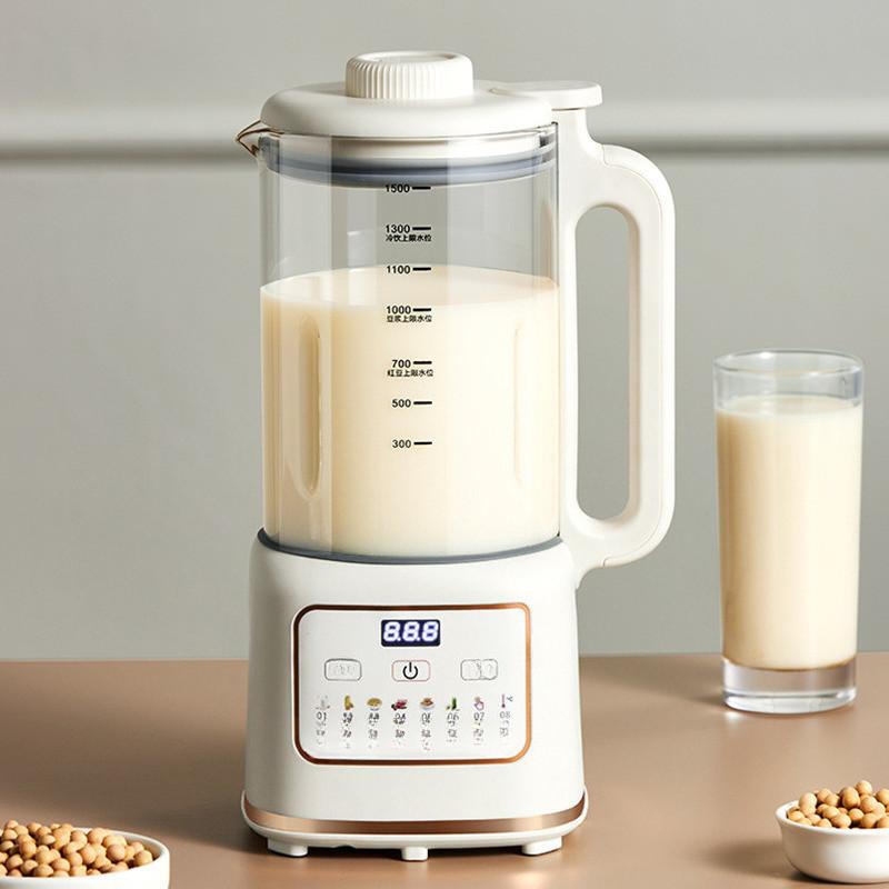 1.8L Large Capacity Soybean Milk Machine Household Anti Paste Bottom Electric Blender Multifunction Complementary Food Processer