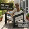 Garden Furniture Set Aluminum Seating Group for 4 People Water-Repellent Extra Deep with 2-Seater Sofa 2 Armchairs Side Table