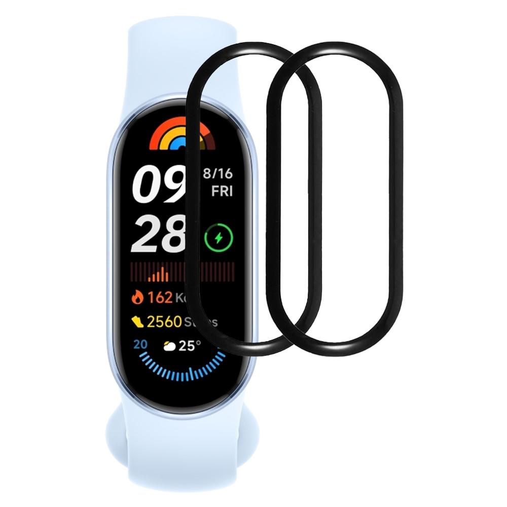 

2Pcs/Pack For Xiaomi Smart Band 10 Screen Protector Smart Watch HD Clear PMMA Film (Black Edge) A