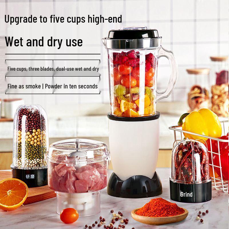 Compact Dual-Use Grain and Spice Grinder for Fine and Wet Processing 