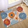 Bohemian Vintage Floral Miękki Dywan Kuchenny Antyzmęczeniowy Dywan Kuchenny Wodoodporny Antypoślizgowy Zestaw Dywaników Dywanik Nocny Dywan Chłonny Do Kuchni