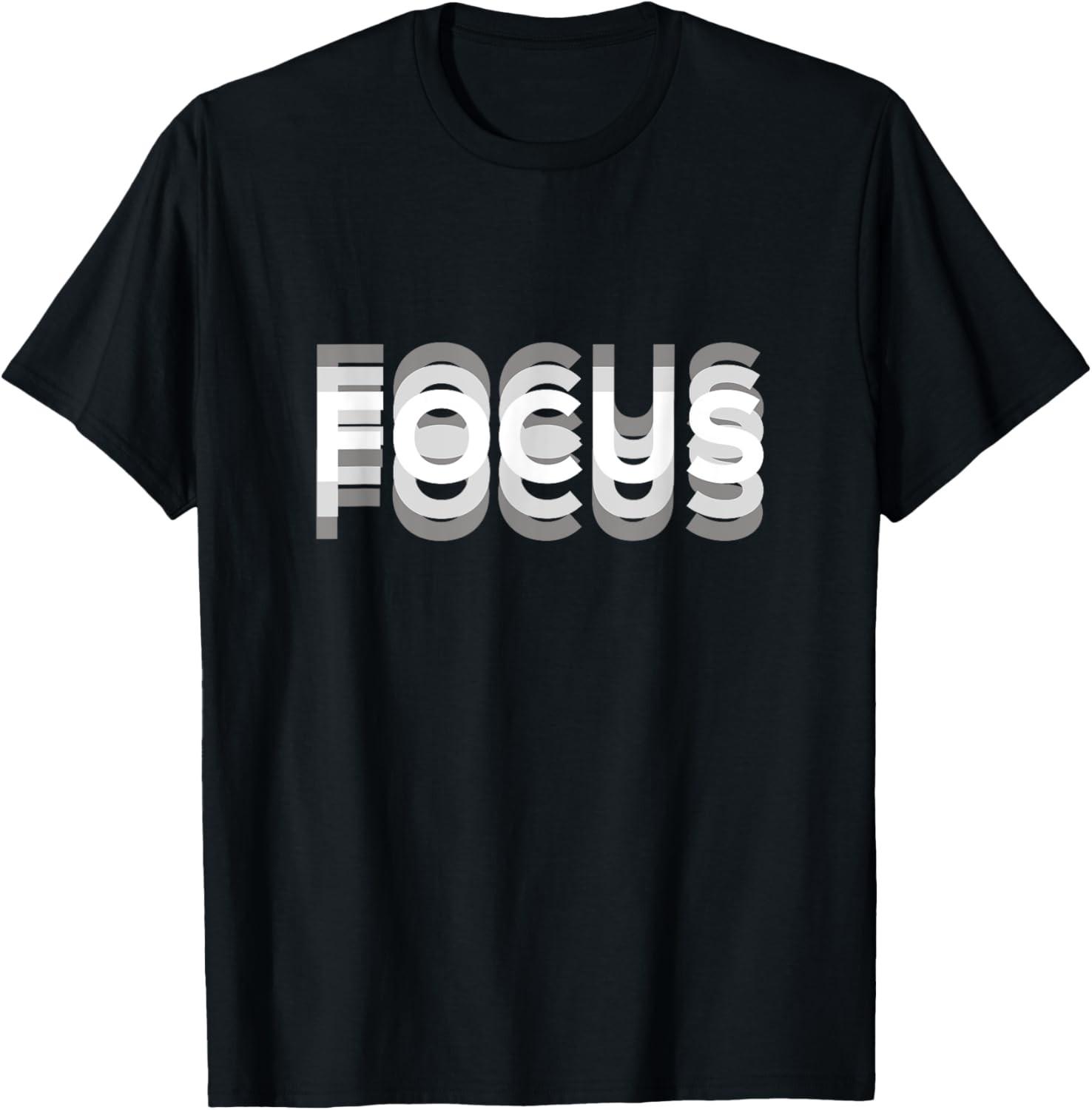 Funny FOCUS humor funny graphic T-Shirt S