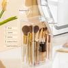 with Lid Makeup Display Rack Transparent Makeup Brushes Holder  Dressing Table