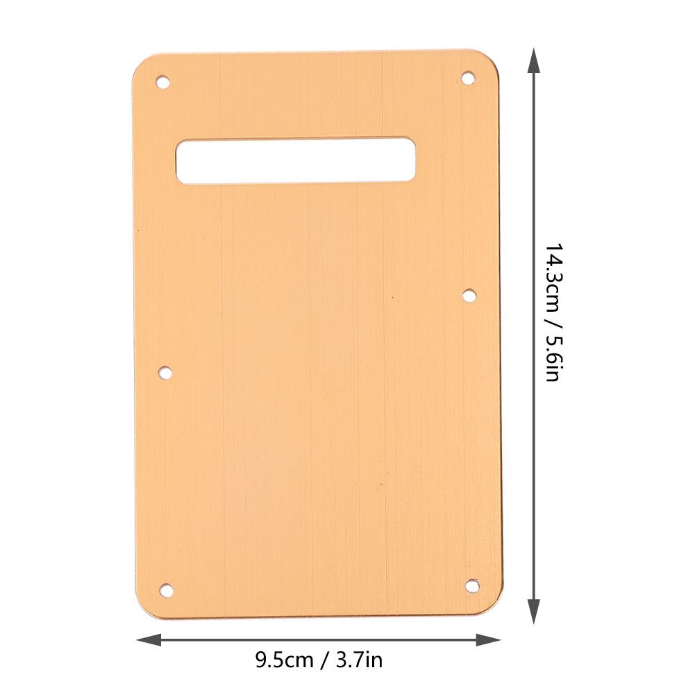 Pickguard Tremolo Cavity Cover Back Plate for ST Style Electric Guitar (Gold)
