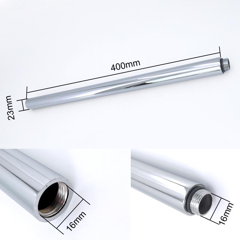 

VGX Круглый удлинитель для душа, кронштейн для душа 40 см, удлинитель для душа, серая удлинительная трубка, дополнительная удлинительная трубка, аксессуары для ванной комнаты 40cm