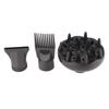 Hair Dryer Diffuser Nozzle Set Plastic Hair Dryer Attachment Dryer Nozzle Comb 3Pcs Set