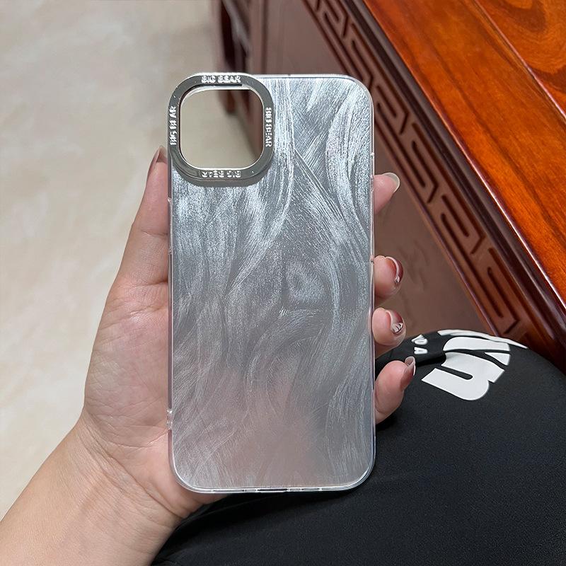 

Гальваническое покрытие Перо IMD Подходит для чехла для мобильного телефона IPhone 15 Цвет Серебристый 12 Лазер 16 Apple 13/14 Защитный чехол iPhone XR