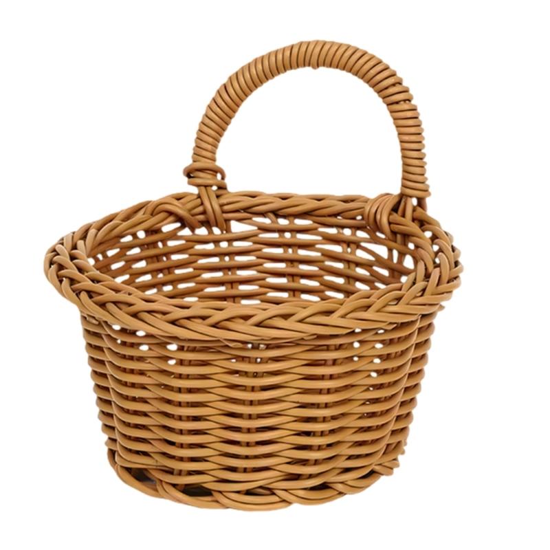 Light weight Durability Woven Willows Wall Mounted Hanging Planter Basket For Home Gardens Decoration