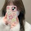 Ins 3d Colorful Stars Pink Girly Case For Iphone 14 Pro Max 13 12 11 Xr X Xs Max Protective Cases Soft Skin Phone Cover