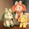 1 pieza 25 /35 /45cm Adorables Juguetes de Peluche de Elefante Animal de Dibujos Animados Elefante Con Lazo Almohada Muñeco Suave Relleno Para Niños Regalos Para Bebés