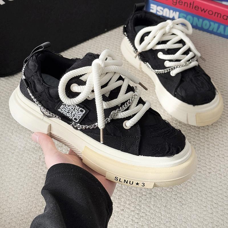 Fashion 2025 Summer New Canvas Shoes Non-slip Wear-resistant Soft Sole Comfortable Outdoor Trend Fashion Casual Daddy Shoes Board Shoes