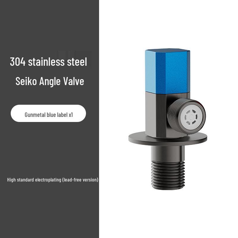 Stainless Steel High-Flow Submersible Angle Valve - Hot/Cold Universal Ball Stop Valve for Boats and Homes