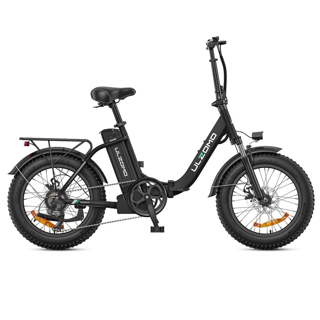 ULZOMO Dolphin Multi Terrain E-Bike With TowSeat 250W Motor 48V13AH Battery Adult Electric Bicycle 20 Inch Inch Road Tire Commuting Electric Bike