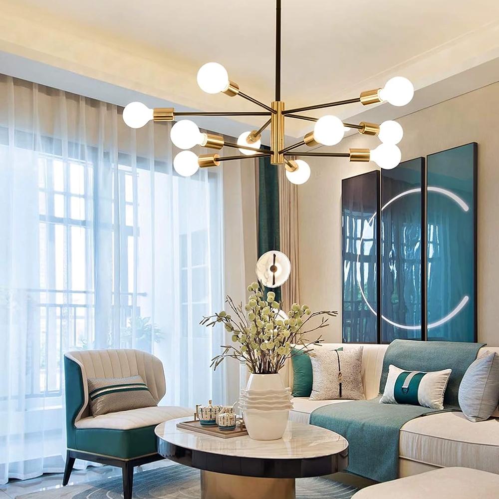 Lámpara de Araña LED Nórdica Minimalista Luces Colgantes de Frijol Mágico Para Sala de Estar Dormitorio Restaurante Hotel Iluminación Decorativa Interior