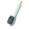 Long-Handled Multifunctional Soft Bristle Shoe Brush – Color-Blocking Laundry Brush, Gentle On Shoes, with Liquid-Adding Feature.