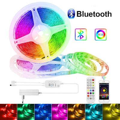 5M Farbwechsel LED Streifen Lichter Bluetooth Fernbedienung LED Licht Für Küche Schlafzimmer Ambilight IP65 Wasserdicht Mit EU Stecker