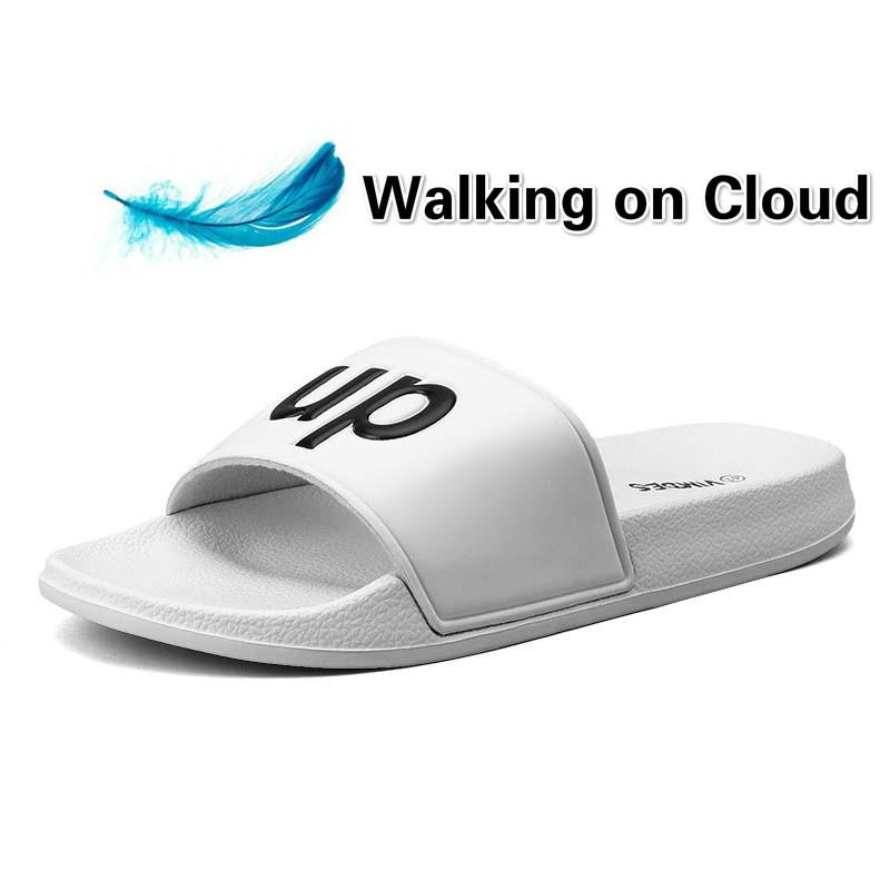 Light Weight Men Slider Slippers Fashion Casual Shoes Non-slip Slides Bathroom Summer Sandals Soft Sole Flip Flops Men