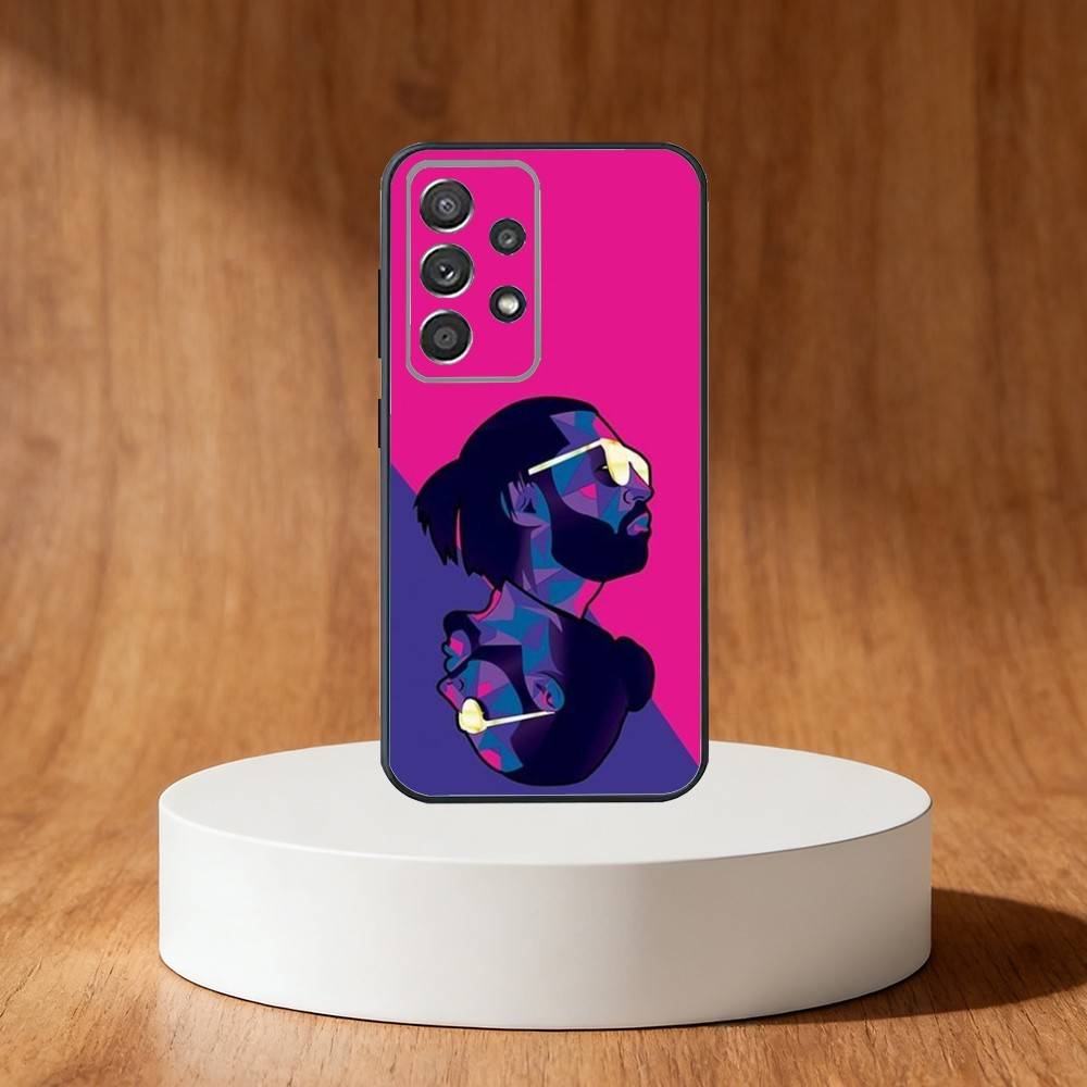 PNL QLF Rapper Singer Phone Case For Samsung S25,S24,S21,S22,S23,S30,Ultra,S20,Plus,Fe,Note,10,9,5G Black Cover