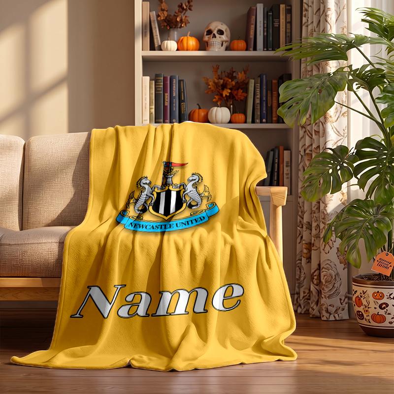 Newcastle Unite Custom Flannel Blankets Soft Warm Cozy Throws for Home Decor Holiday Gifts
