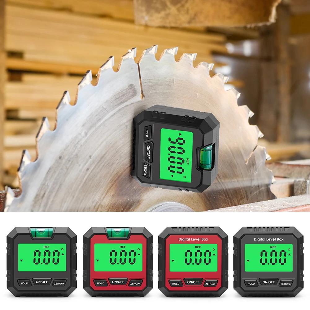 Inclinometer with Backlight and Magnetic Base Electronic Level and Angle Gauge for Woodworking Carpentry Building Masonry