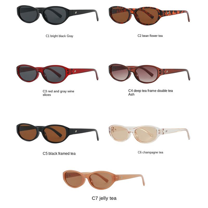 Vintage Fashion Oval Sunglasses UV400 for Women Men Luxury Trendy Sun Glasses Driving Travel Party Unisex