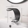 Gold Waterfall Basin Faucet Brass Bathroom Mixer Tap Hot Cold Deck Mounted Vessel Sink Faucet