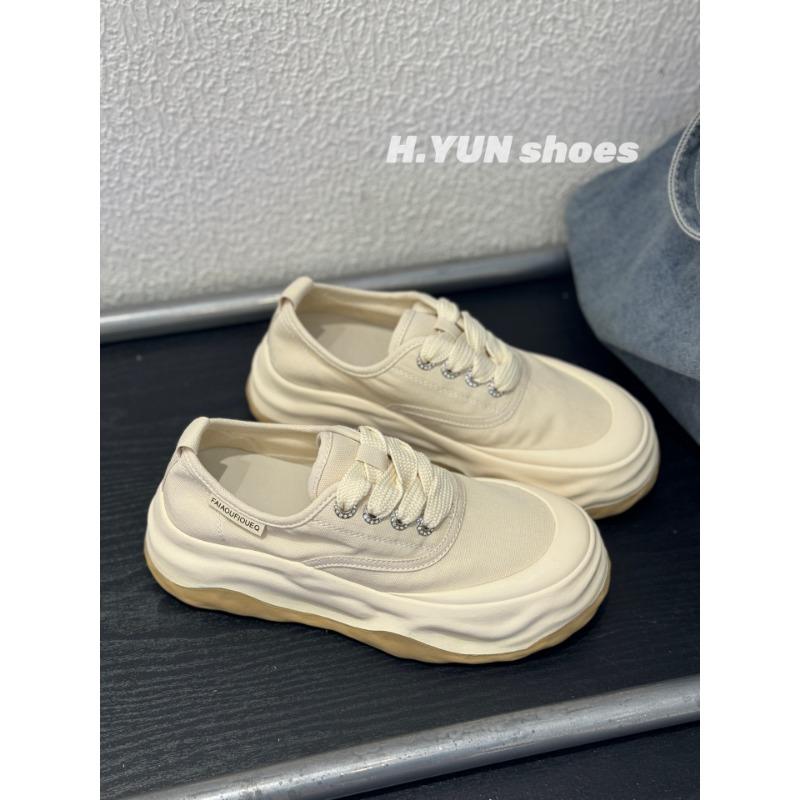 

Yellow shoes women s tide versatile niche new summer thin mesh breathable thick baseplate shoes 35 бежевый