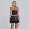 Jaded London Cutout Lace-up PU Leather Bustier Vest - Y2K Style Sexy Camisole Bandeau