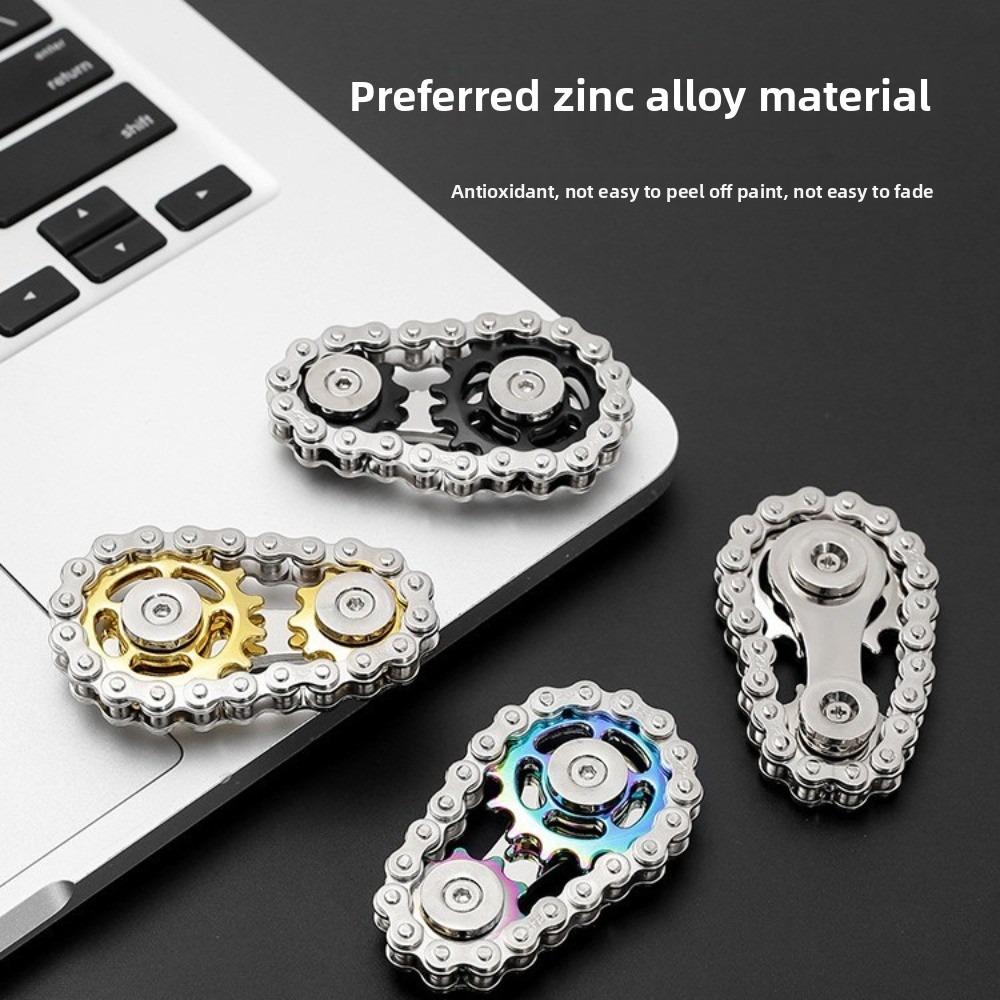 Kovový ruční klíčový mechanismus Fidget pro uvolnění stresu, dekorační model, nástroj pro soustředění, kancelářská stolní hračka pro dospělé, řetízek na snižování úzkosti