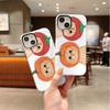 Elegant Watercolor Fruity Orange Pumpkin Cat Graphic Art Film Aesthetic Protective Shockproof Bumper Case Cover For iPhone 14 15 16 Pro Max Plus