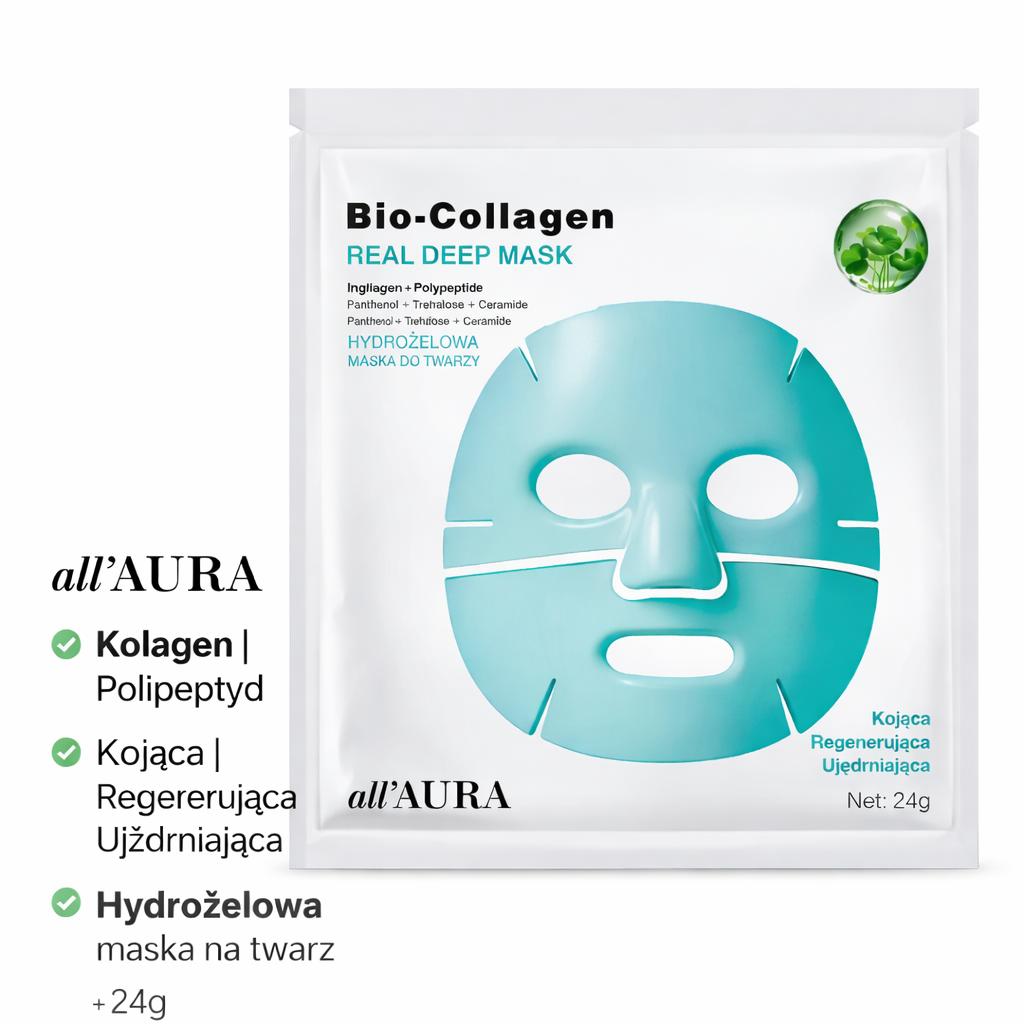 All'Aura Set Hydrogel Collagen Mask X10 Green