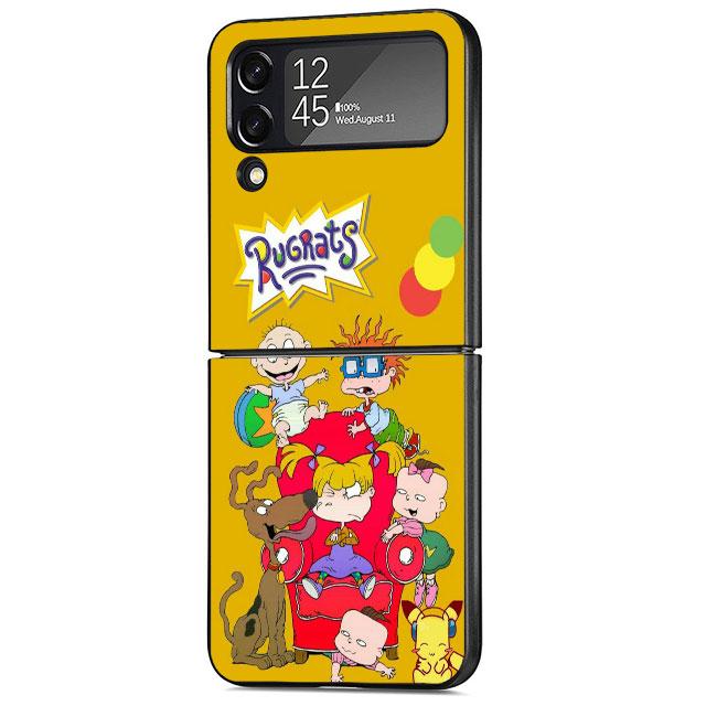 Case for Samsung Galaxy Z Flip 4 ZFlip3 Z Flip 3 5G ZFlip Flip3 Hard PC Cartoon Cute Children R-Rugrat Shell Hard PC Cover