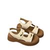 Velcro Platform Roman Sandals Women's Summer 2025 New Casual Sports Sandals with Skirts Seaside Beach Shoes