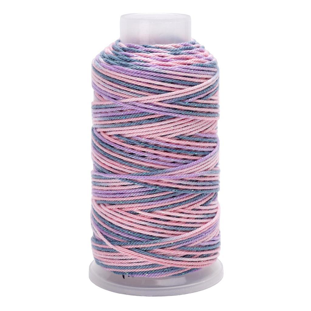 80Meter Polyester Cotton Thread Starry Sky Segment Dyeing Cord Sewing String DIY Handmade Accessories