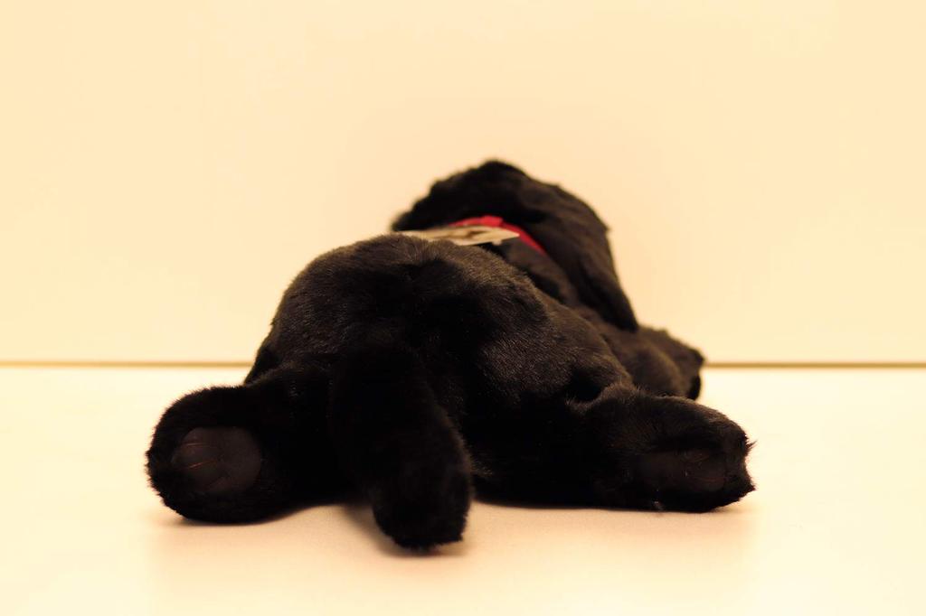 Yoshitoku Labrador Retriever Plüschtier, Schwarz, Klein